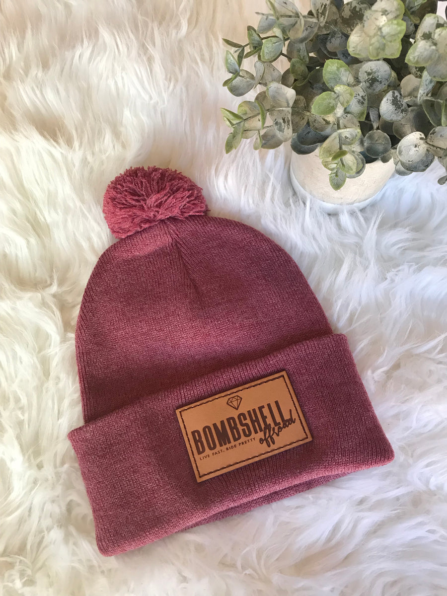 [RESTOCKED] PomPom Patch Beanie Bombshell Offroad