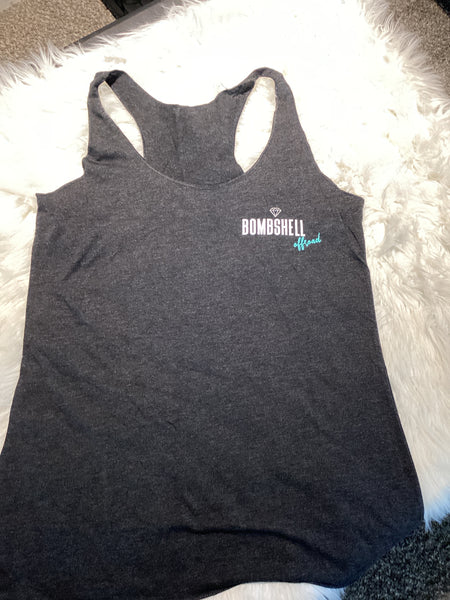 Racerback Logo Tank (chest design)