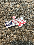 American Flag 🇺🇸 Bombshell Logo Sticker - 3”