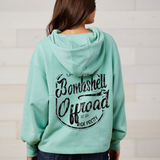 1/4 Zip Blue Collar Babe Hoodie