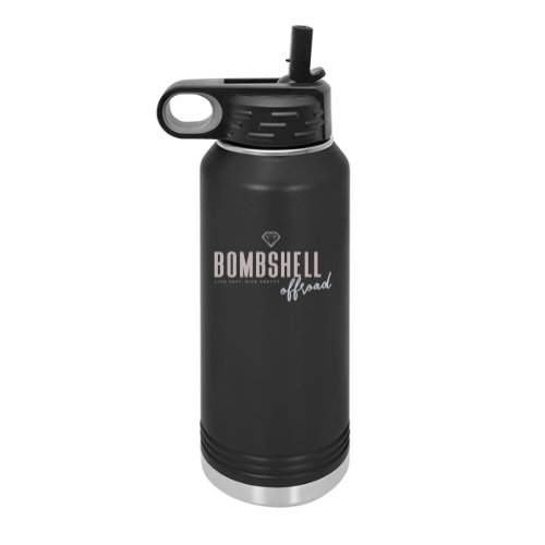 32 oz Water Bottle with Straw Sipper – Bombshell Offroad
