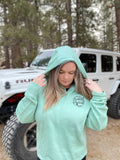 1/4 Zip Blue Collar Babe Hoodie