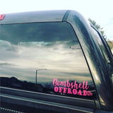 Bombshell Diamond Decal - 9.5"x3.5" - Bombshell Offroad