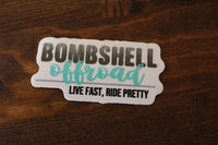 Tire Trackz Sticker - 3" - Bombshell Offroad