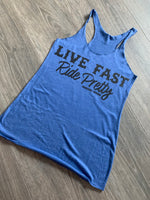 Live Fast Ride Pretty Tank - Bombshell Offroad