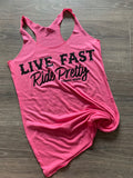 Live Fast Ride Pretty Tank - Bombshell Offroad