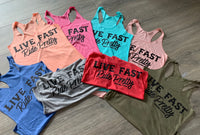 Live Fast Ride Pretty Tank - Bombshell Offroad