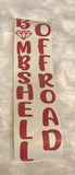 Vertical Windshield Banner - Bombshell Offroad