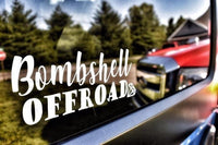 Bombshell Diamond Decal - 9.5"x3.5" - Bombshell Offroad