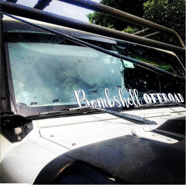 Windshield Banner - 32"x6" - Bombshell Offroad